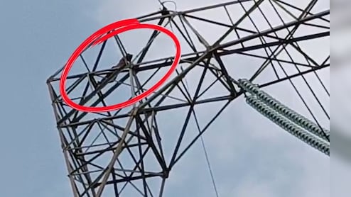 दामाद का ड्रामा! हाईटेंशन टावर पर चढ़ा, कूदने की धमकी, ससुराल वाले परेशान