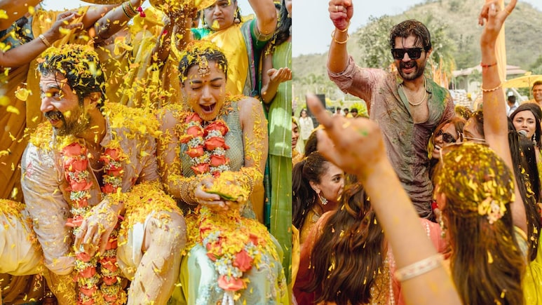 Rashmika Mandanna And Vijay Deverakonda Explain How Their Holi Turned Into A "War" Of Colours