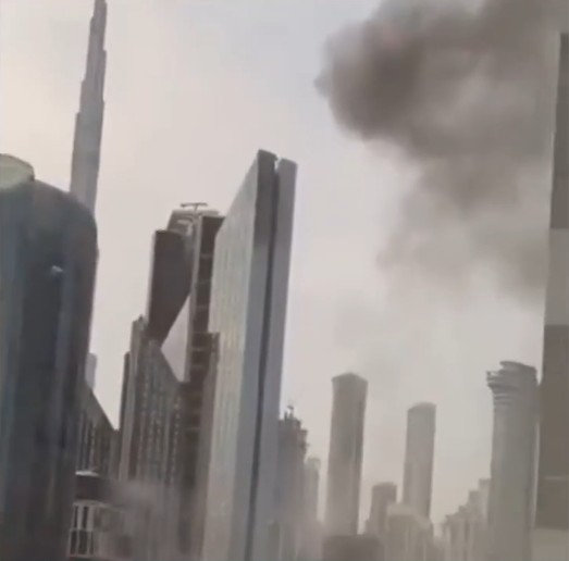 Dubai Hit Again: Video Shows Smoke Above Buildings, Burj Khalifa In Background