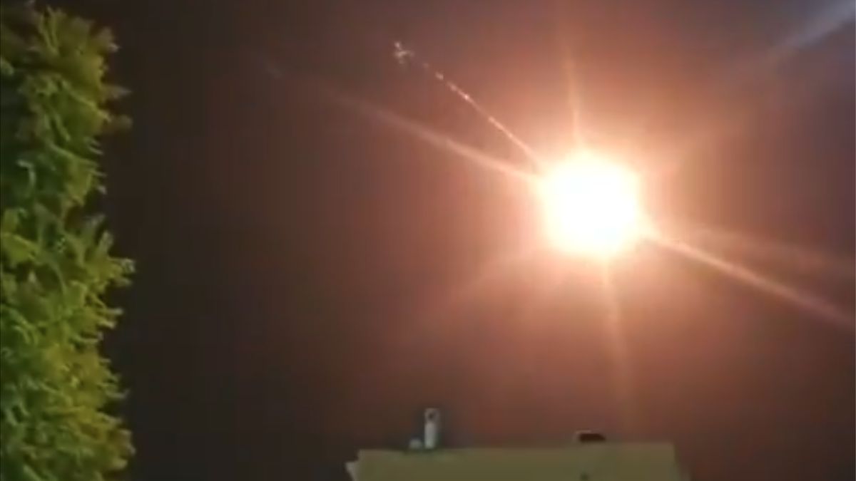 'Fireball From Sky': Videos Show Chaos As Missiles Strike Israel's Dimona
