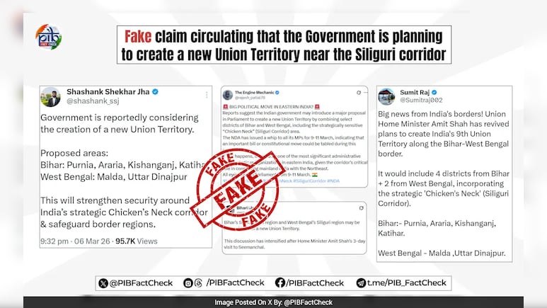 Fact Check:  नया केंद्रशासित प्रदेश बनाने का दावा कितना सही, PIB ने बता दिया पूरा सच