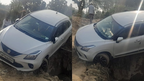 शादी के लिए निकले, गूगल ने बता दिया गलत रास्ता और नाले में जा अटकी कार, फिर कैसे बची जान