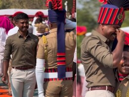 मुंबई पुलिस की वर्दी में छोटे भाई ने किया सैल्यूट, खुशी के मारे फूट-फूटकर रोया बड़ा भाई, Video आपको रुला देगा