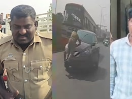 On Camera, Man Carrying 390 Kg Of Tobacco Drags Karnataka Cop On Bonnet