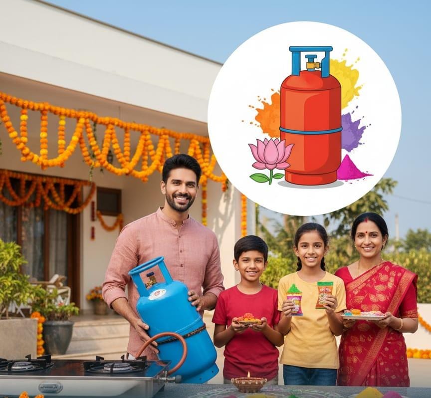 होली दिवाली पर मिलेगा मुफ्त गैस सिलेंडर, राशन कार्ड वालों के खाते में सीधी आएगी इतनी रकम
