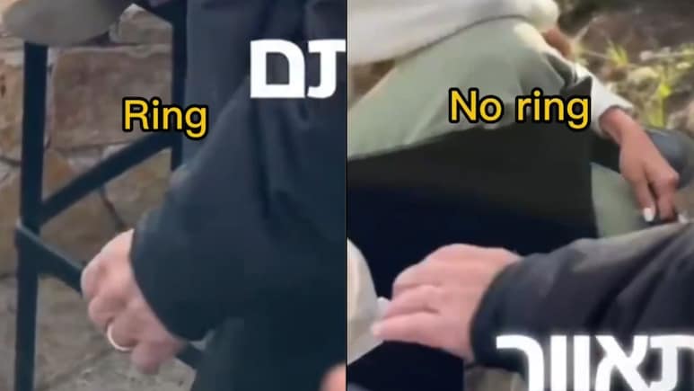 Netanyahu's Video Proof Of Being Alive Hits A "Disappearing" Ring Problem