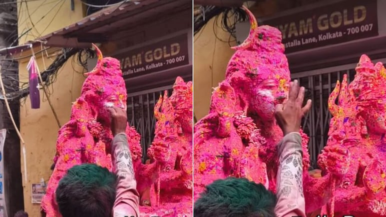 65 लाख से ज्यादा व्यूज! होली खेलते-खेलते रुका युवक, शिव-पार्वती की मूर्ति से पोंछा गुलाल, देखकर भावुक हुए लोग
