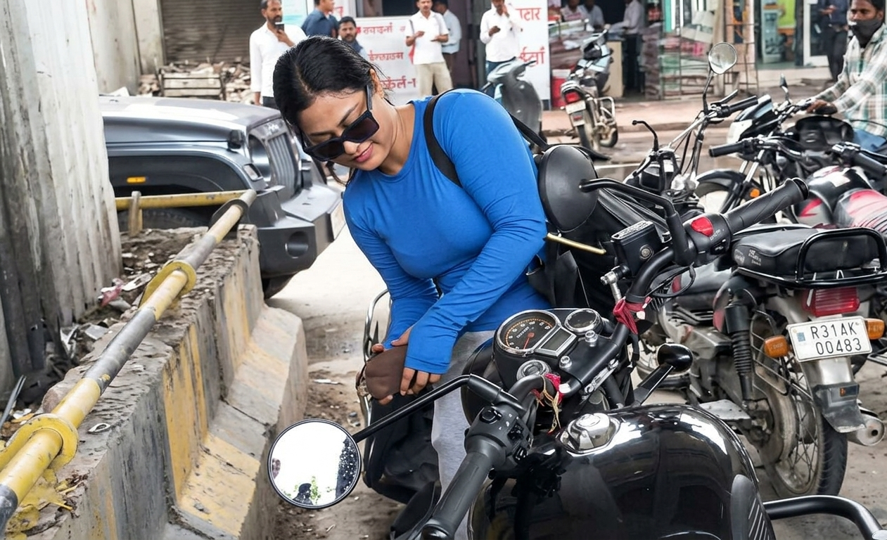 Road Rage In Jaipur: Woman Caught On Camera Vandalising Motorcycle