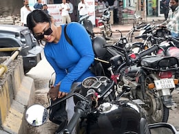 Road Rage In Jaipur: Woman Caught On Camera Vandalising Motorcycle