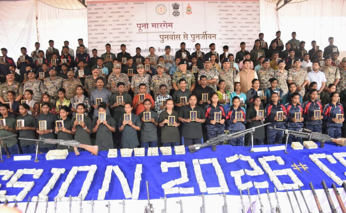 108 Maoists, Carrying Total Bounty Of Rs 3.95 Crore, Surrender In Bastar