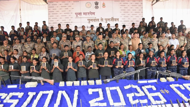 108 Maoists, Carrying Total Bounty Of Rs 3.95 Crore, Surrender In Bastar