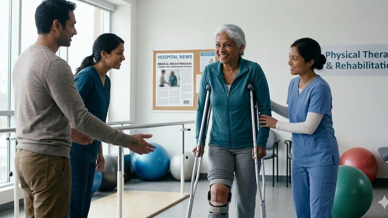 Medical Breakthrough: 62-Year-Old Woman Regains Ability To Walk After Complex Knee Replacement Surgery