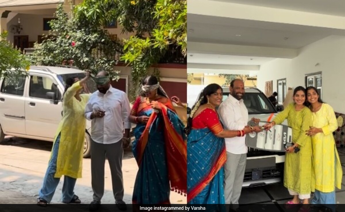 Daughters Gift Parents A New Car, Their Priceless Reaction Wins The Internet