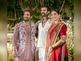 'Pushpa' Meets 'Srivalli' At Her Wedding Reception With Vijay Deverakonda