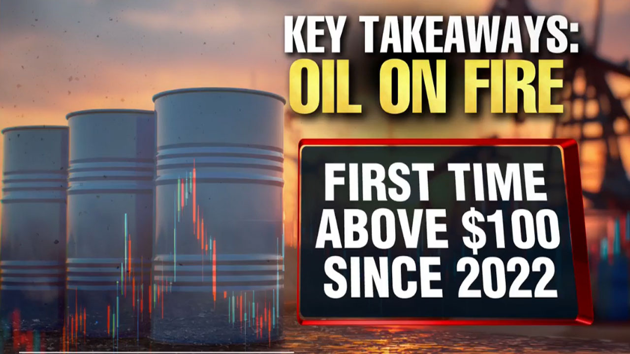 Oil Surges Past $100 As Middle-East War Triggers Market Meltdown