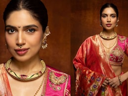 Bhumi Pednekar Nails The Marathi <i>Mulgi</i> Avatar: Paithani Saree, Gold Hasli, And Chandrakor Bindi