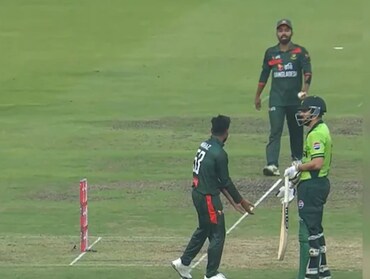 PAK vs BAN: मित्र व्हायला निघाला होता सलमान, बांगलादेशी कॅप्टननं केला विश्वासघात, विचित्र झाला आऊट, VIDEO