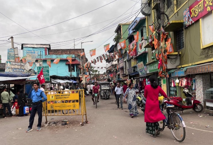 नंदीग्राम में एक आम दृश्य 