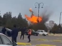 Video: Iranian Drone Hits Azerbaijan Airport, 2 Injured