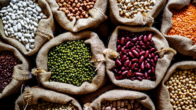 Pulses are low-fat, high in fibre content, and rich in protein