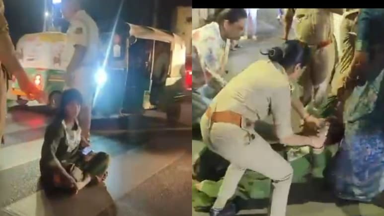 Drunk Woman Shouts, Screams, Brings Traffic To Halt Outside Gujarat Hospital