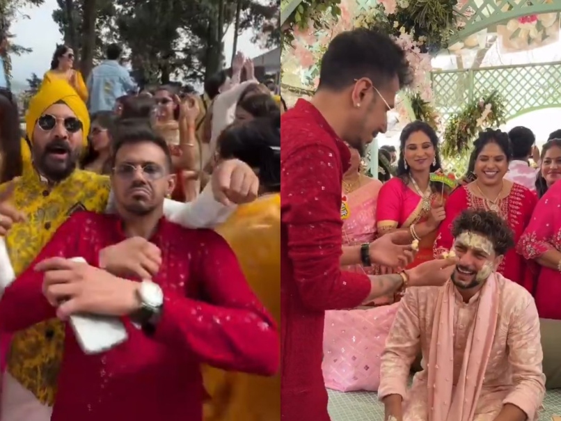 Watch: Chahal Lights Up Kuldeep's Haldi Day With Dance On 'Paan Ki Dukaan'