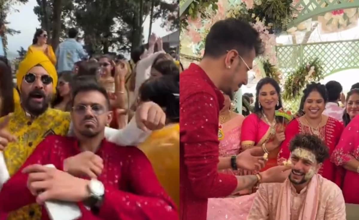Watch: Yuzvendra Chahal Lights Up Kuldeep Yadavs Haldi Ceremony With Dance On <i>Paan Ki Dukaan</i>