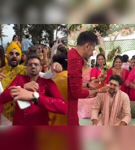 Watch: Yuzvendra Chahal Lights Up Kuldeep Yadavs Haldi Ceremony With Dance On <i>Paan Ki Dukaan</i>