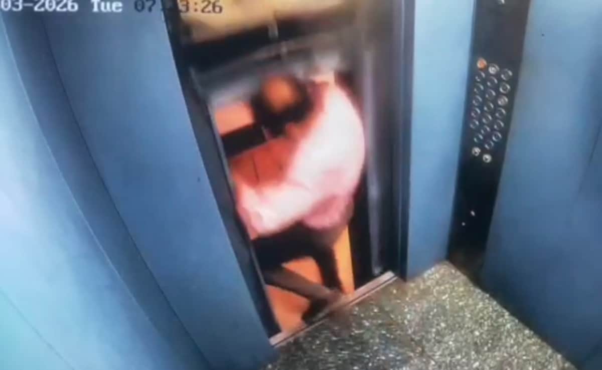 Video: Close Shave For Gujarat Man, Lifts Goes Up While Exiting