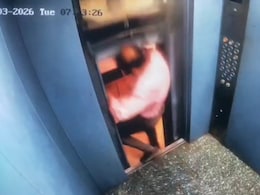 Video: Close Shave For Gujarat Man, Lifts Goes Up While Exiting