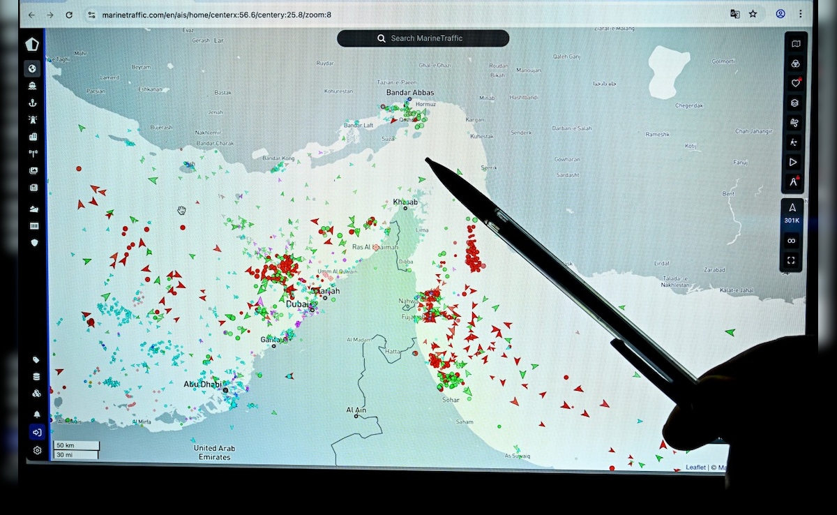 The Iran war has hit traffic through the Hormuz Strait. (AFP)