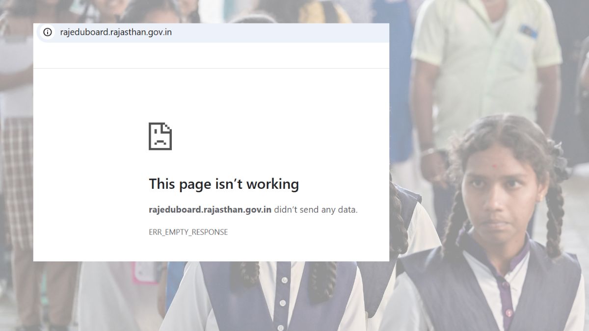 RBSE Rajasthan Board 10th Result: रिजल्ट से पहले क्रैश हुई राजस्थान बोर्ड की वेबसाइट, ये हैं बाकी विकल्प