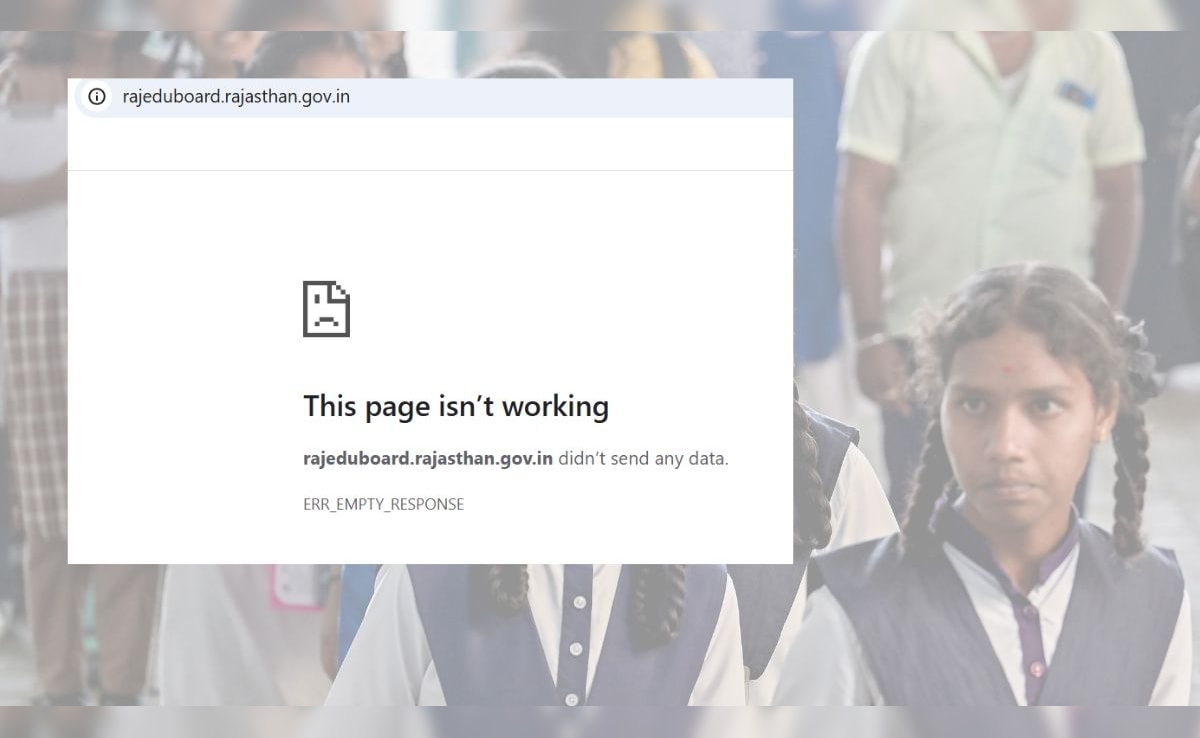 RBSE Rajasthan Board 10th Result: रिजल्ट से पहले क्रैश हुई राजस्थान बोर्ड की वेबसाइट, ये हैं बाकी विकल्प