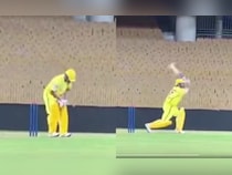 MS Dhoni Slams CSK Pacer For Six During Training. Internet Trolls Bowler - Watch