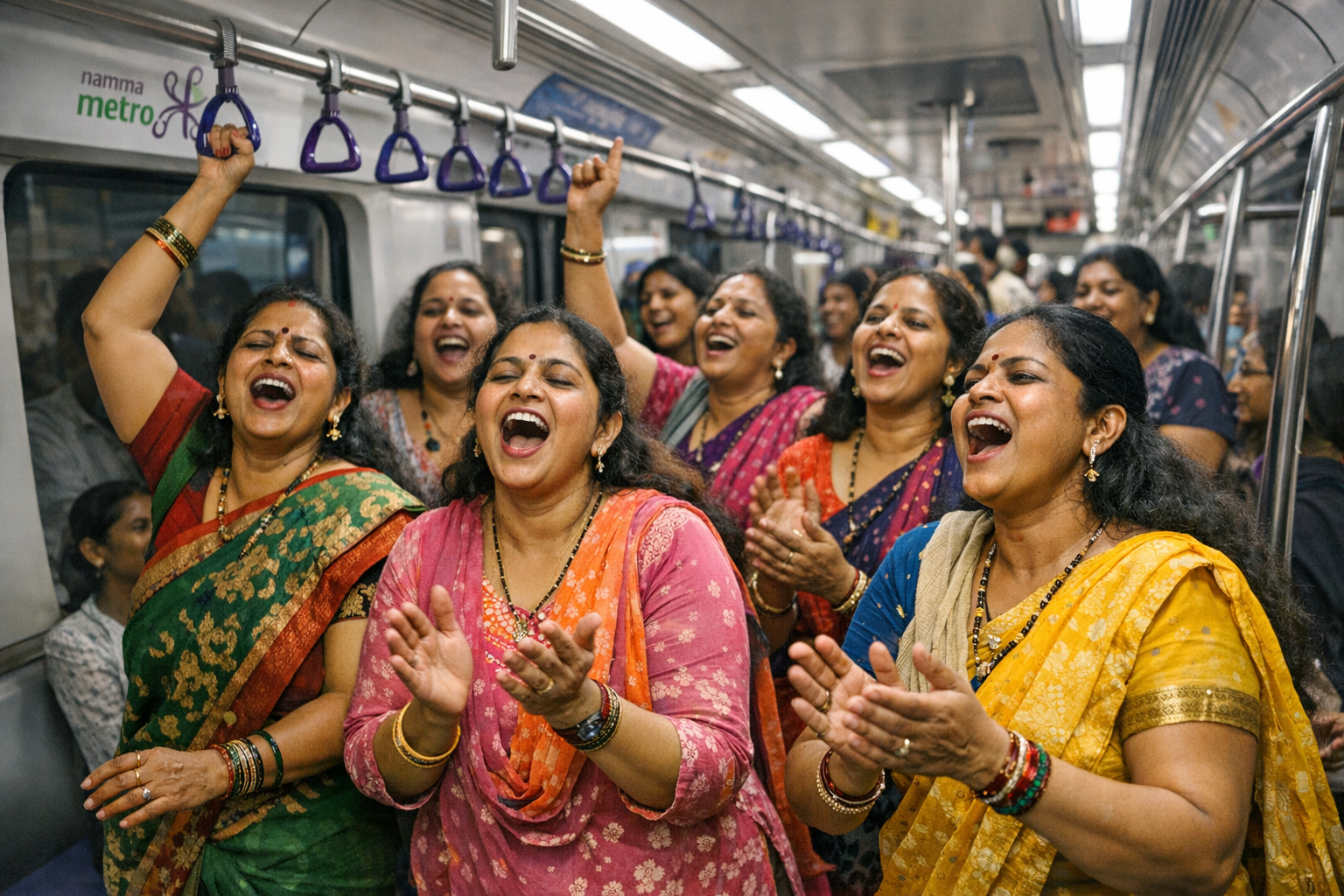 मेट्रो के भीतर जोर-जोर से गाना गाकर शोर मचाने से पहले सावधान! 11 महिलाओं पर हो गया केस दर्ज