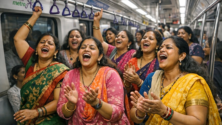 मेट्रो के भीतर जोर-जोर से गाना गाकर शोर मचाने से पहले सावधान! 11 महिलाओं पर हो गया केस दर्ज