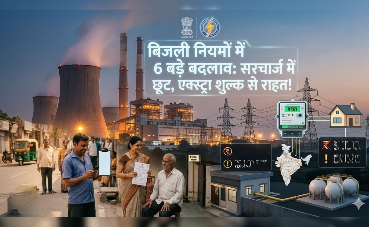 सरचार्ज में छूट,  मालिकाना हक, एक्‍सट्रा शुल्‍क से राहत... LPG-PNG के बाद बिजली के नियमों में 6 बड़े बदलाव, क्‍या पड़ेगा प्रभाव?