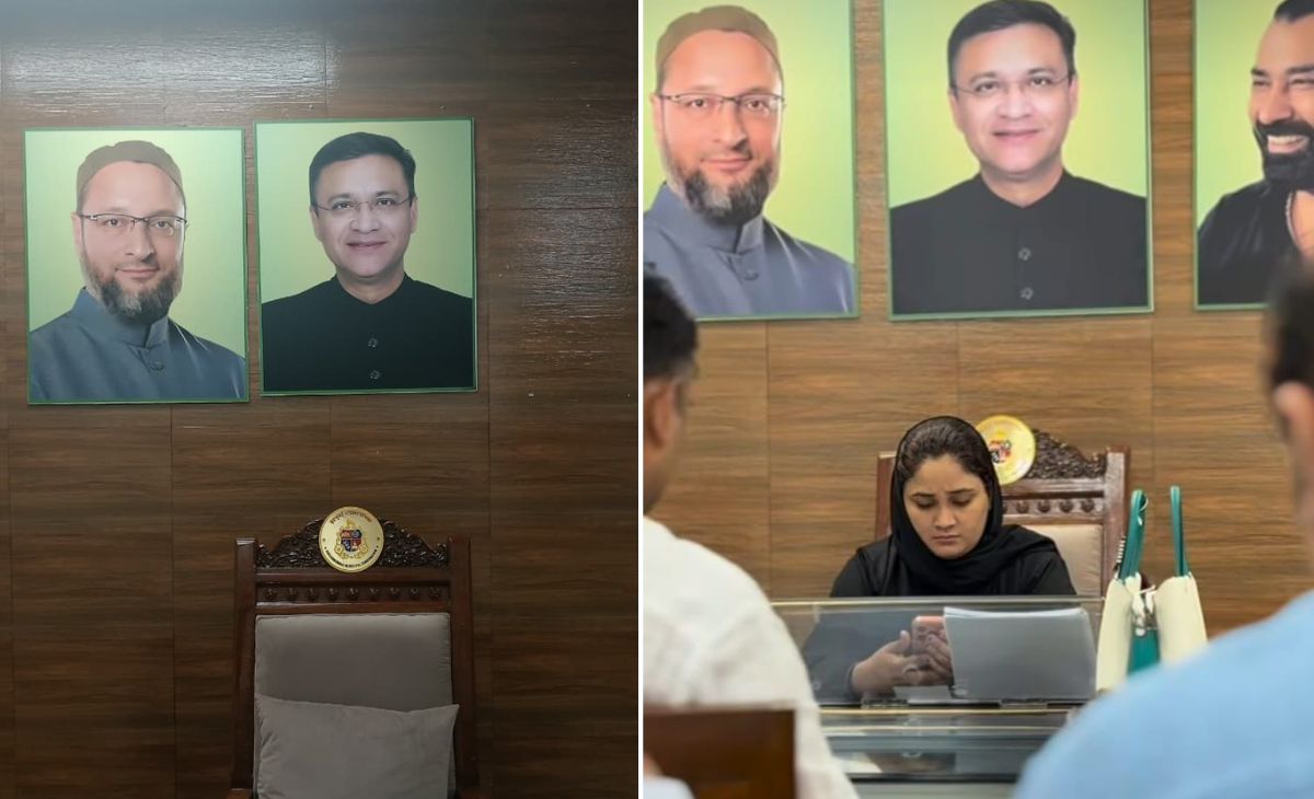 मुंबई की AIMIM पार्षद ने दफ्तर में लगाई ओवैसी के साथ कुख्यात हिस्ट्रीशीटर की तस्वीर, गरमाई राजनीति