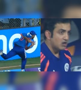 Watch: Axar Patel, Shivam Dube Take Game-Changing Catch, Gautam Gambhirs Reaction Says It All