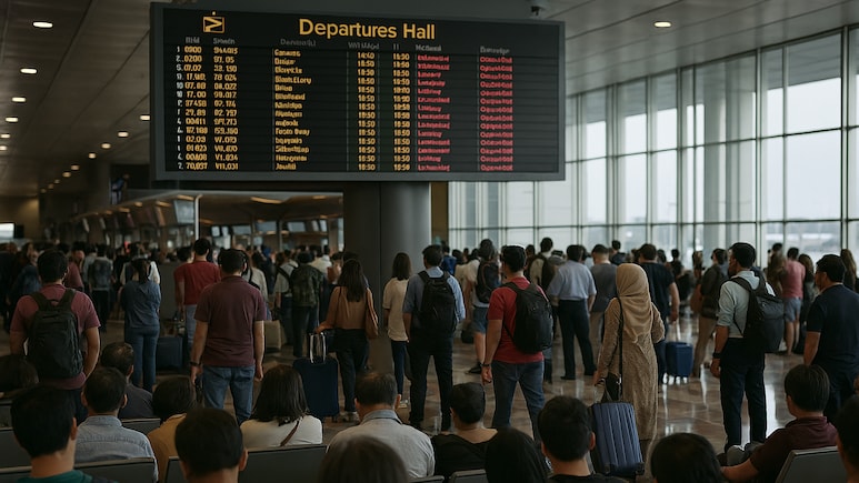 Indian Airports Hit By 278 Flight Cancellations As Middle East Conflict Escalates