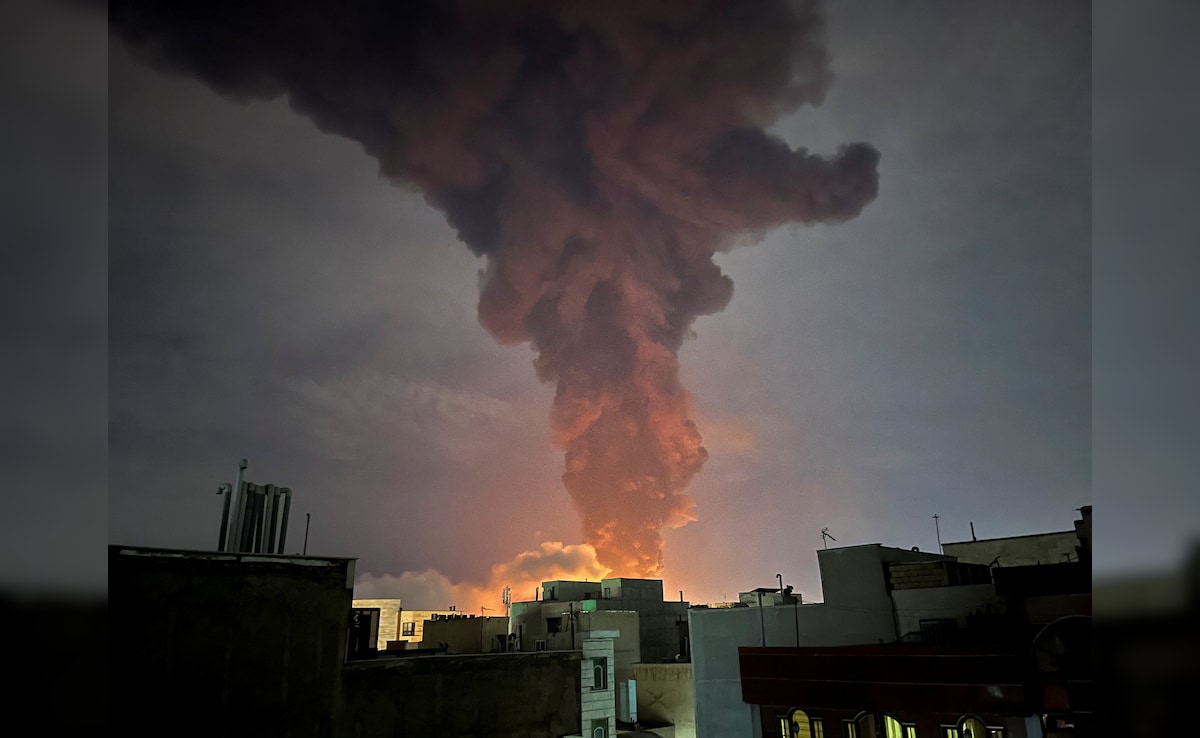 Smoke rises following an explosion, amid the US-Israeli conflict with Iran, in Tehran. (Reuters)