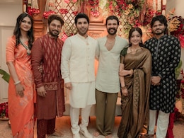 Newlyweds Rashmika Mandanna And Vijay Deverakonda Join Allu Arjun At Allu Sirish's Pre-Wedding Ceremony