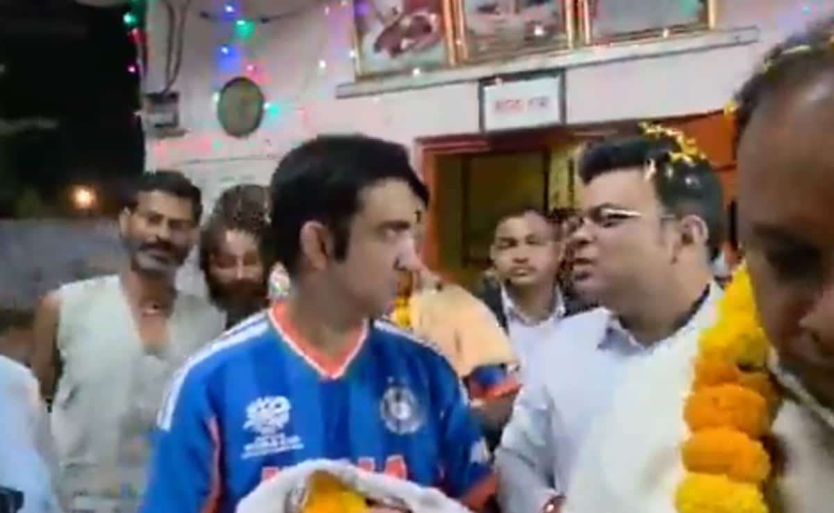 Gautam Gambhir, Suryakumar Yadav And Jay Shah Visit Hanuman Temple In Ahmedabad After T20 World Cup Win