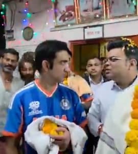 Gautam Gambhir, Suryakumar Yadav And Jay Shah Visit Hanuman Temple In Ahmedabad After T20 World Cup Win