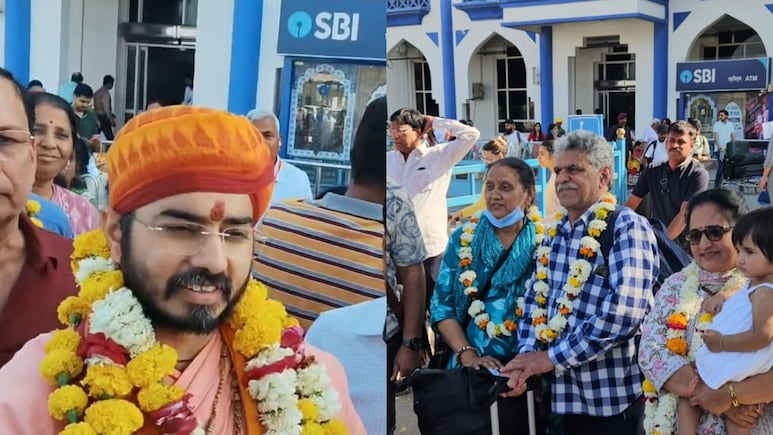 दुबई में फंसे संत अमृत राज महाराज के साथ 120 श्रद्धालु लौटे जोधपुर, बताया- होटल मालिक कर रहे थे शोषण