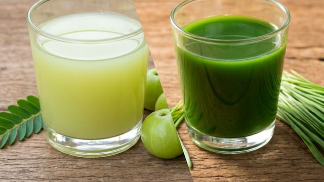 Amla juice and wheatgrass for liver health (Image for representation purposes only)