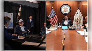 ईरान पर जब दागी जा रही थी मिसाइलें... क्&zwj;या कर रहे थे ट्रंप, तस्&zwj;वीरें आई सामने