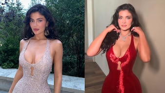 Kylie Jenner Repeats Silver Schiaparelli Gown In Red For Oscars 2026
