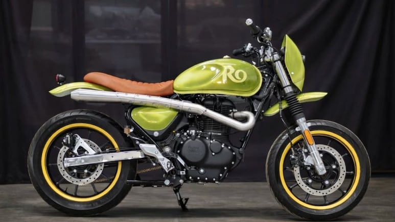 This Royal Enfield Hunter 350 Is A Custom 'Konyak' Scrambler With Off-Road Upgrades