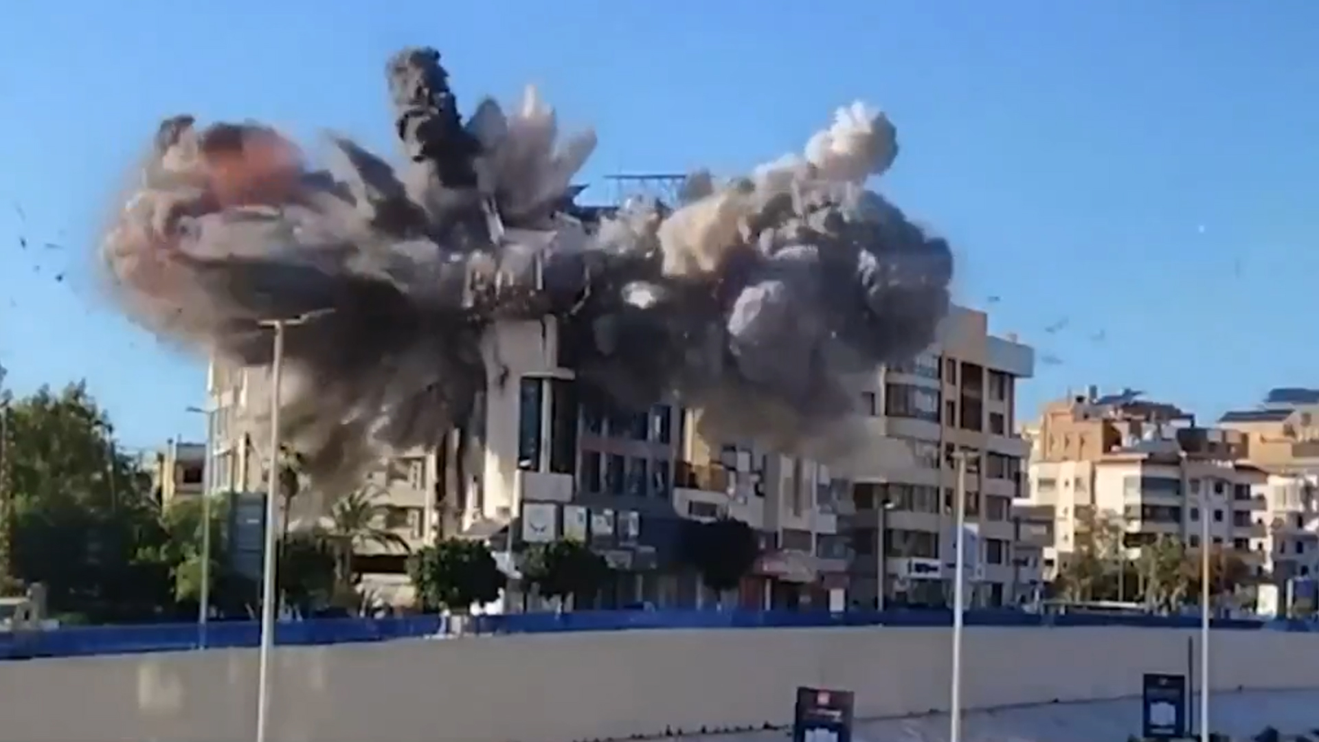 Caught on Camera: Israeli Airstrike Hits Beirut Airport Road Building